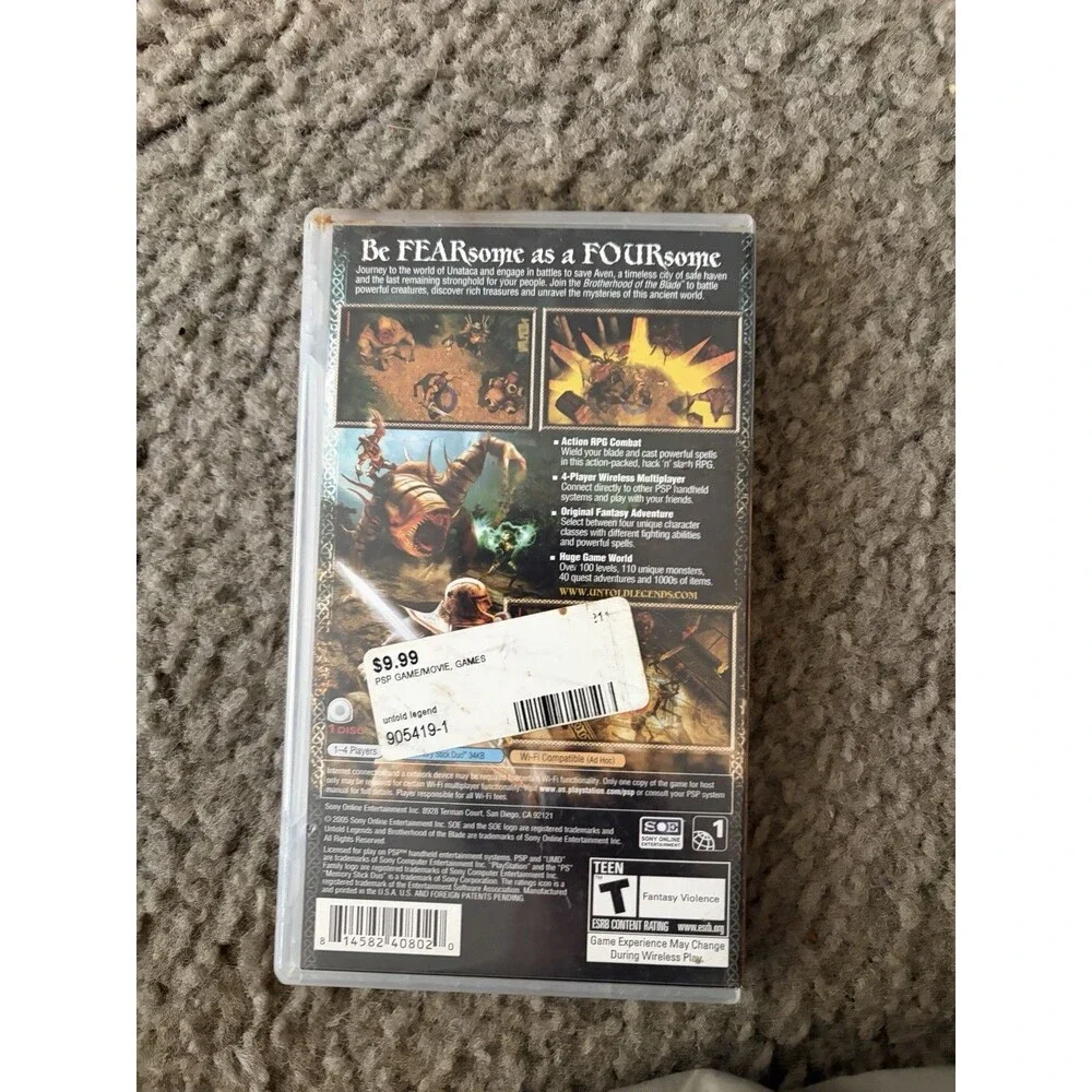 Untold Legends: Brotherhood of the Blade (Sony PSP, 2005)